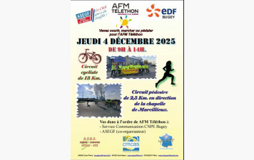 Téléthon le 4/12/ 2025 - organisé par le CNPE Bugey et ASEGF